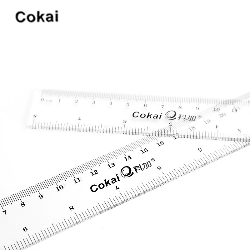 Jindsihou/Cokai/Deli Plastic Transparante Vierkante Heerser 15/20/30cm Meten Rechte Ruler Tool Student studie Meten Briefpapier