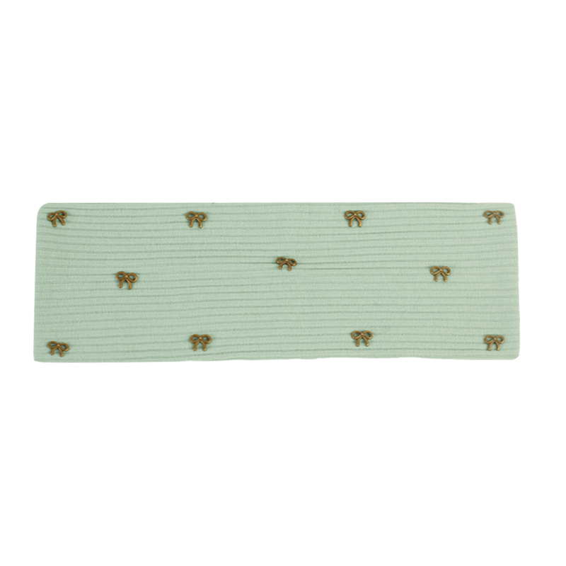 Geebro Women Metal bow Ribbed Headbands HairBands Casual Elastic Headwear Ladies Vintage Head Wraps Hair Accessories