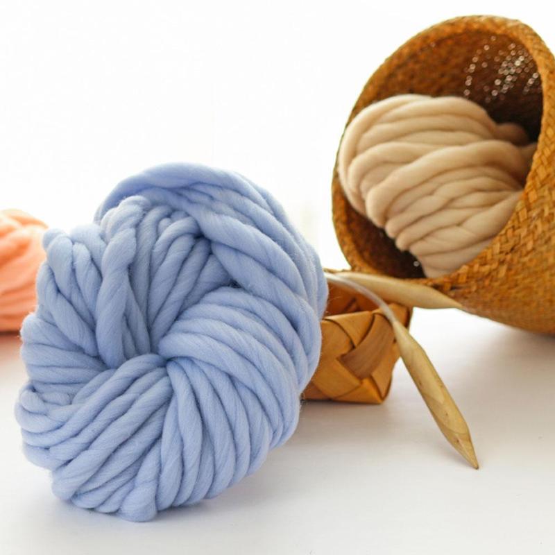 arm knitting yarn Chunky Wool Yarn Super Soft Bulky Arm Knitting Wool Roving Crocheting knitting accessories bags DIY