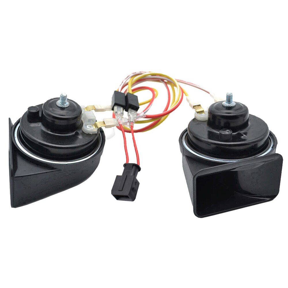 1 Set 12V Snail Horn For Peugeot 206 1998 Loud 110-125db Auto Air Horn Waterproof 410/510Hz High Low Tone Auto Horn