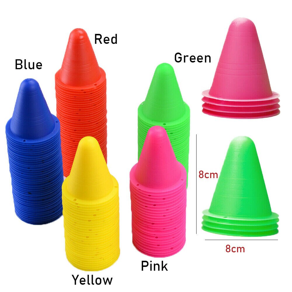 10 teile/los Kunststoff skaten Marker Zapfen FußBall Rollen Sport Ausbildung Slalom Rolle Ausrügestochen Schlittschuh Haufen Kennzeichnung Tasse