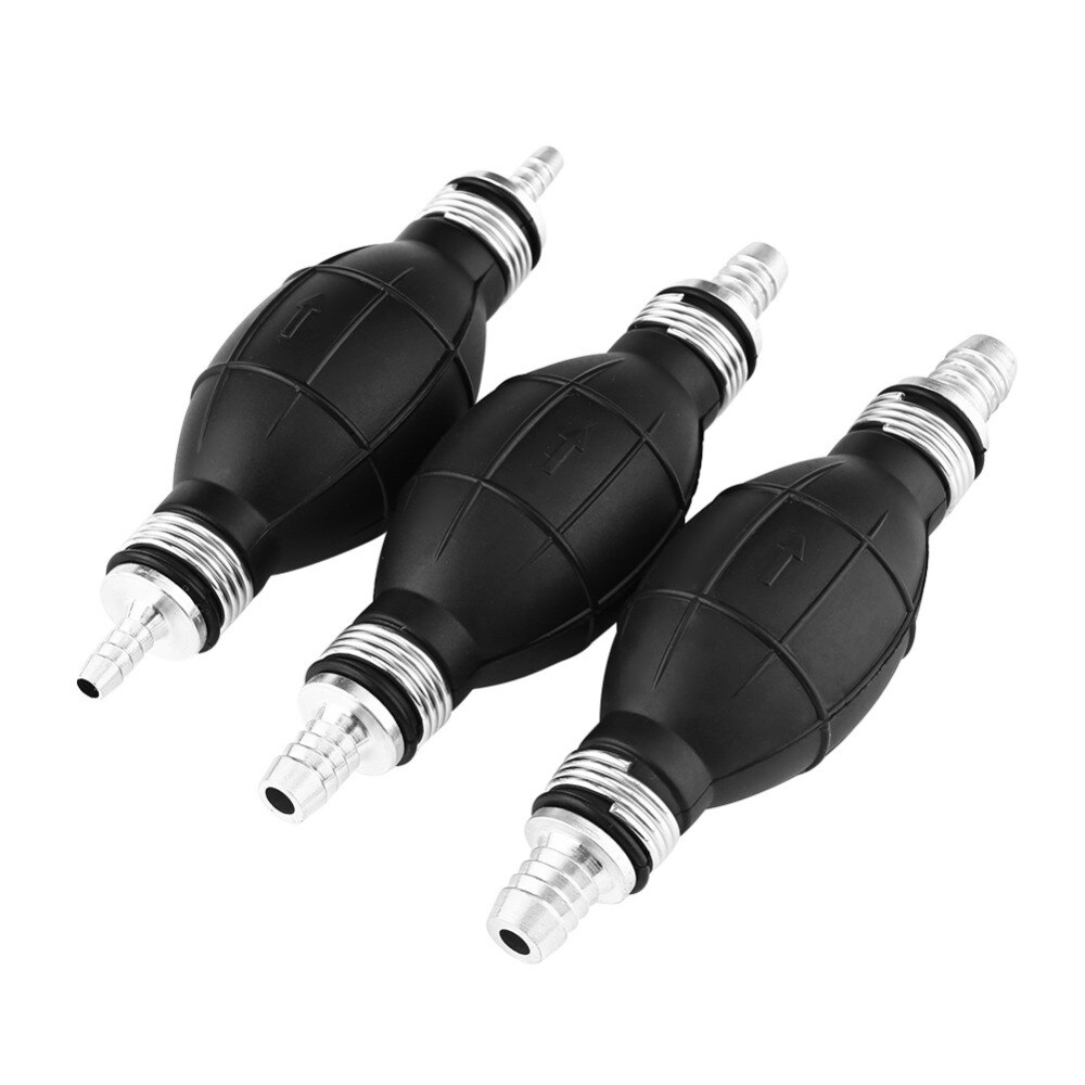 Fuel Pump Line Hand Primer Bulb Gas Petrol All Fuels Length Used For Car Boat Marine Outboard Rubber & Aluminum 6mm 10mm 12mm