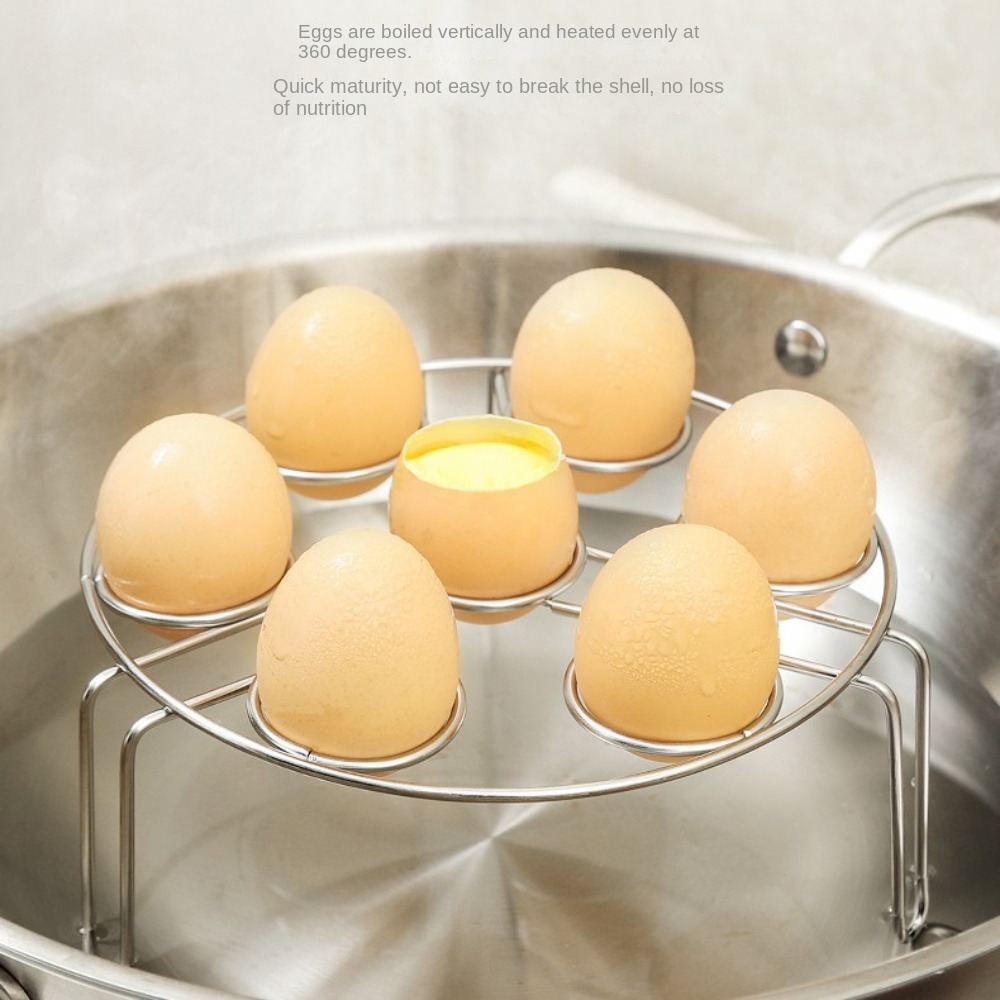 Statief Ei Stomen Rek Overhead Roestvrij Staal Multifunctionele Stoombak Houder Verdikte Huishoudelijke Geïsoleerde Plank