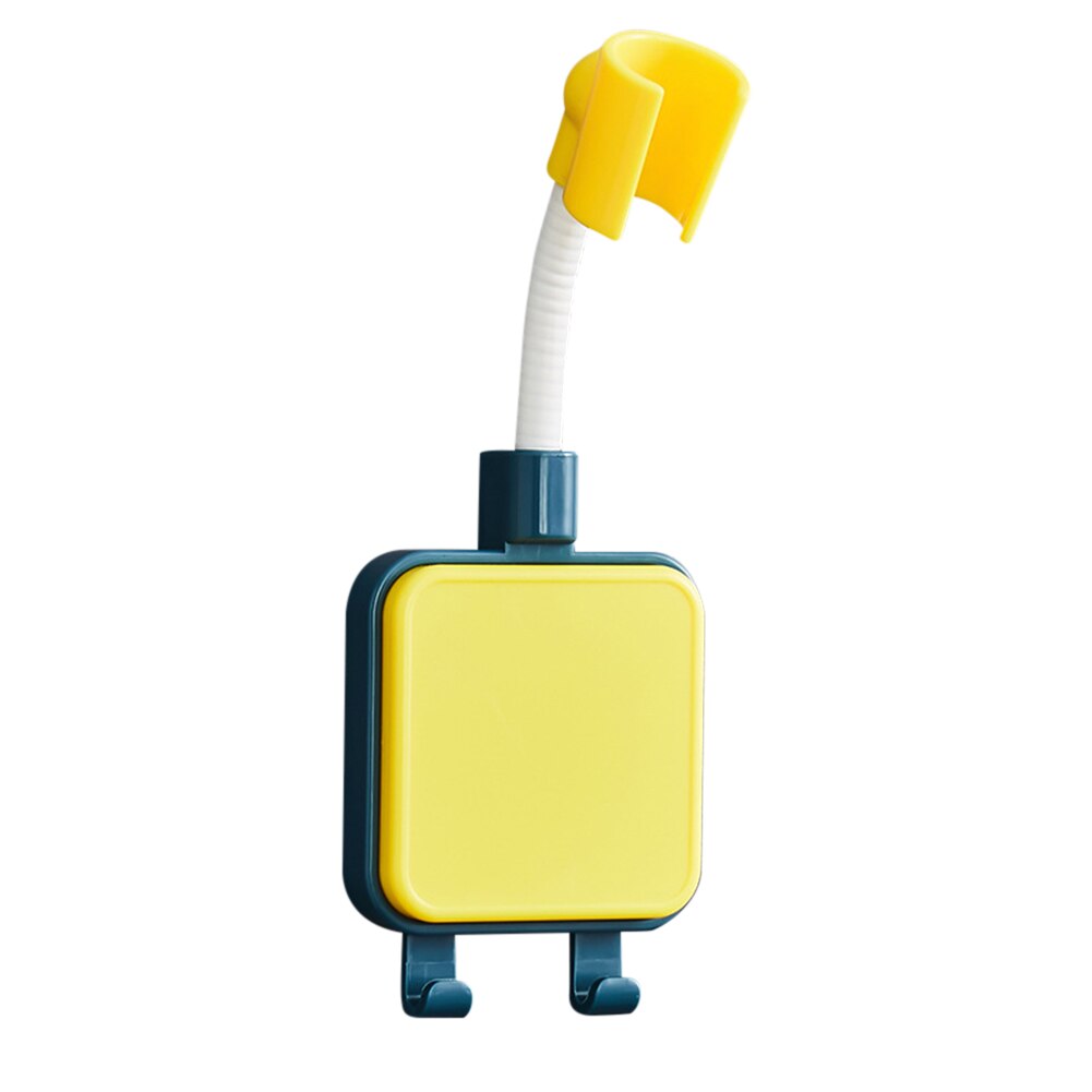 360° Shower Head Holder Adjustable Self-Adhesive Showerhead Bracket Wall Mount With 2 Hooks Stand SPA Bathroom Universal ABS 1pc