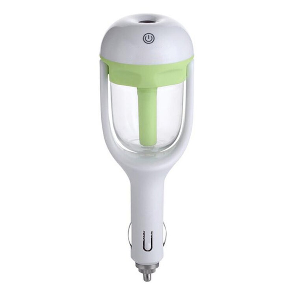 Car Steam Air Humidifier Aroma Diffuser Mini Ultrasonic Air Purifier Aromatherapy Essential Oil Diffuser Mist Purifier Fogger: Green