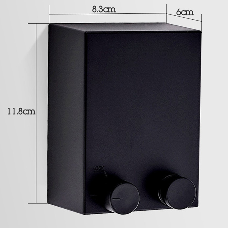 4.2M Double Row Clothesline Wall Mounted Retractable Clothes Dryer Steel Rope Wall Hanger Laundry Dryer Indoor Clothes Line: black-1