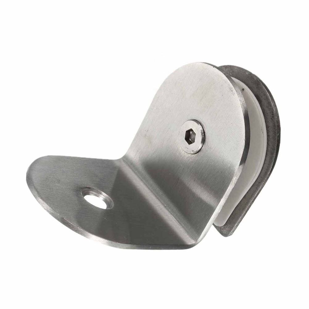 90degree 304 Stainless Steel Glass Clamp Bracket Holder For Window Balustrade 8-12MM