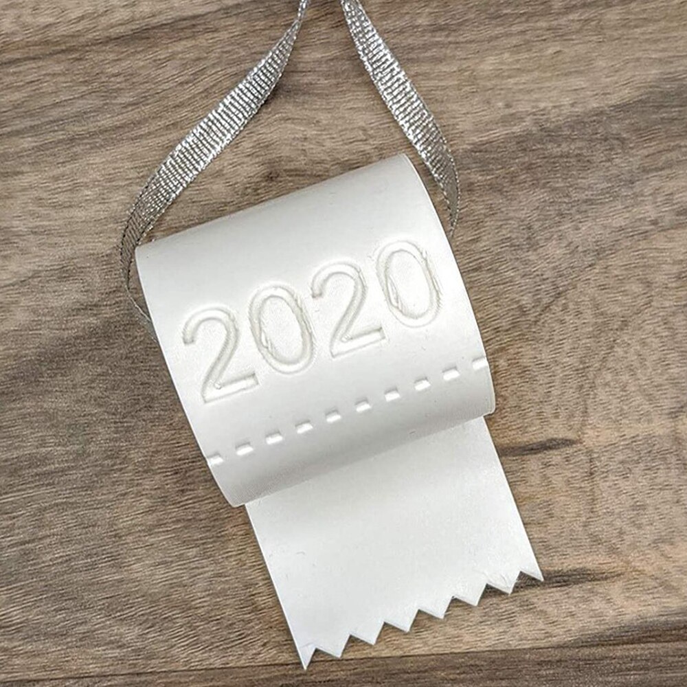 Christmas TOILET PAPER ROLL Tree Ornament Year Decoration Christmas Pendant: Default Title