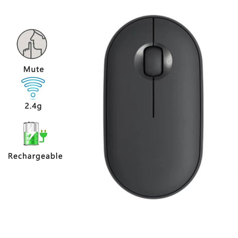 Drahtlose Maus Wiederaufladbare Bluetooth Stille Ergonomische Computer Verbinden Multi Gerät Für iPad Mac Tablette Macbook Luft Laptop PC: kabellos schwarz