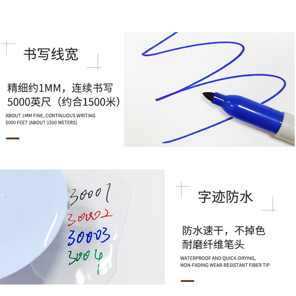 Sharpie Permanente Marker 30001 Industriële Stofvrije Marker 1.0Mm Verfpen Waterdicht Sneldrogend Niet-Vervagende Oliekunstbriefpapier