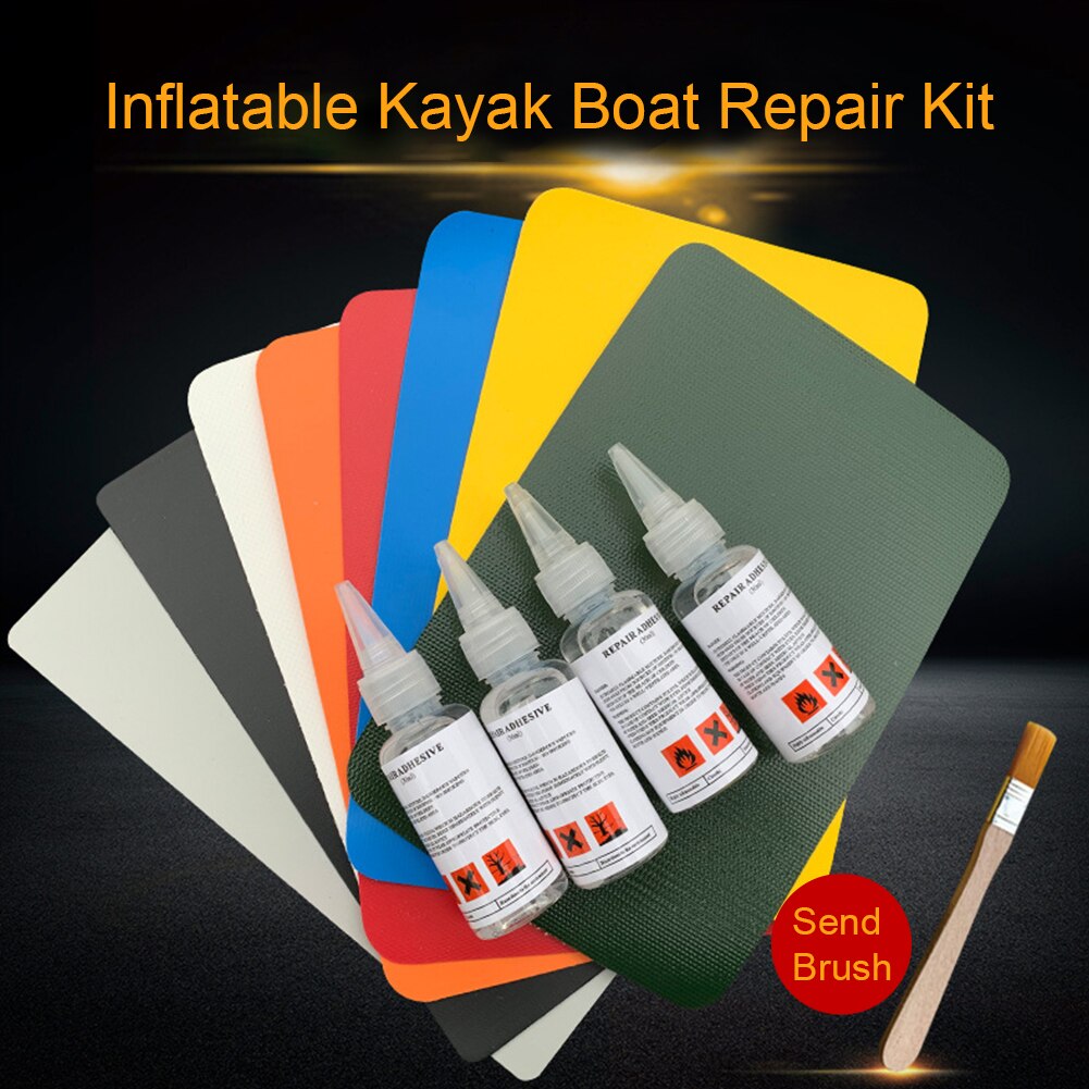 Convenient Swimming Ring PVC Patch+ Glue + Brush Paste Tool Bouncy