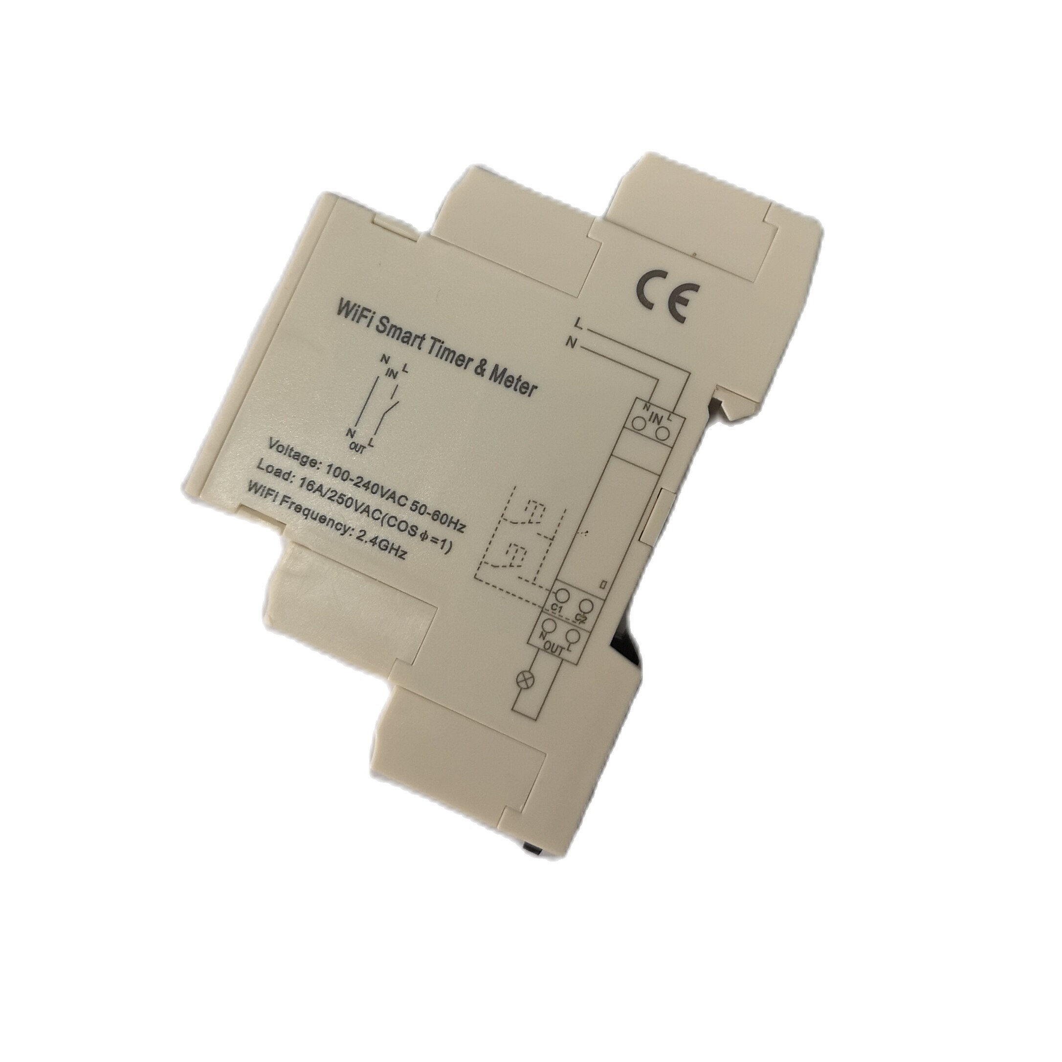 ATMS1612 16A 250VAC Wifi Smart Tijd & Elektriciteit Meter Tuya App Timer