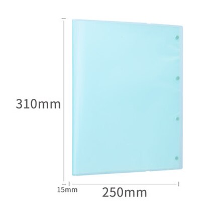 Deli 72478 strap test paper clip A3 size student folder file bag three color 30 pages / 40 pages Office supplies: 30 pages green