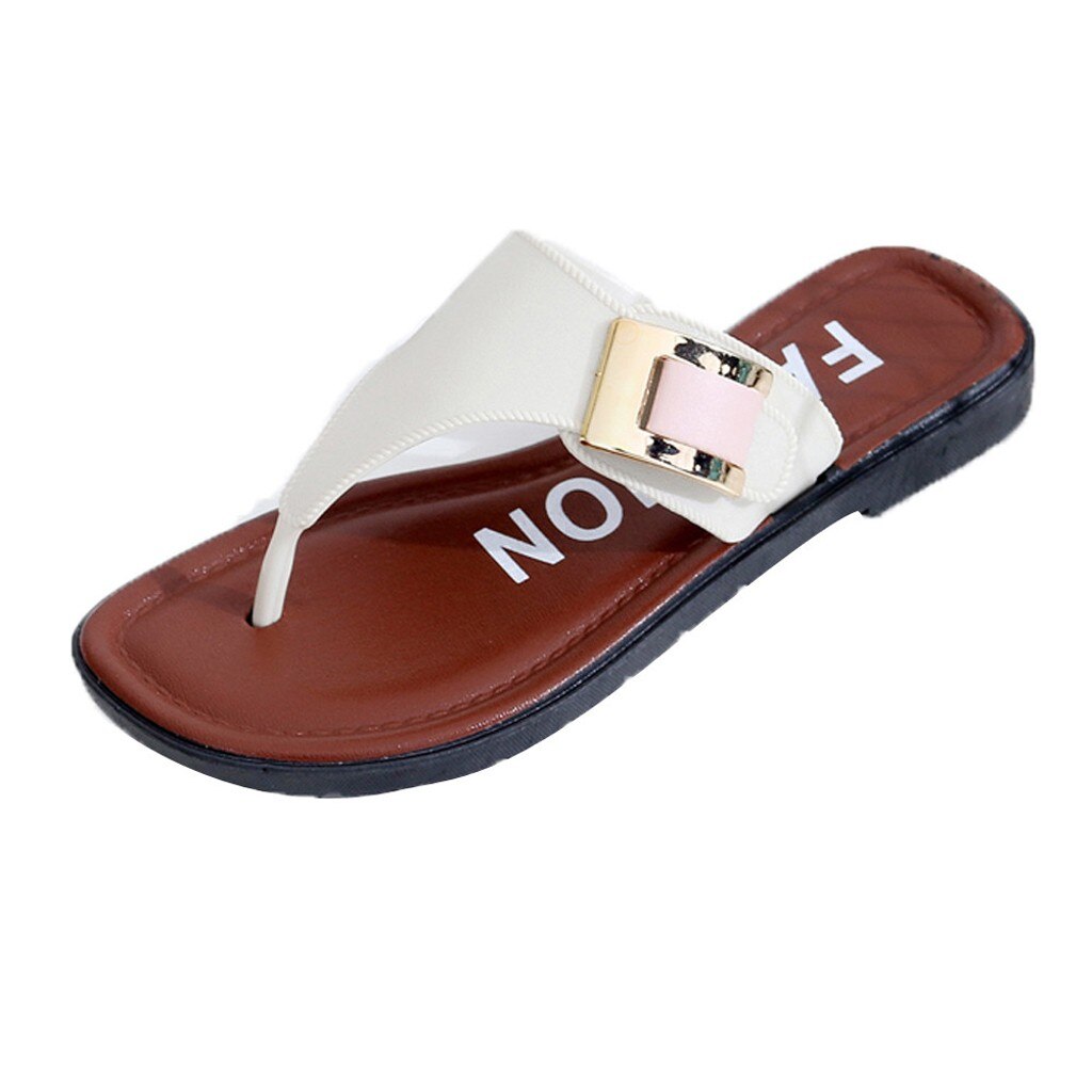 38 # Vrouwen Zomer Vintage Rome Slippers Casual Schoenen Strand Vrouwelijke Slipper Sandalen Zomer Thuis Platte Slippers Schoenen Scarpe donna