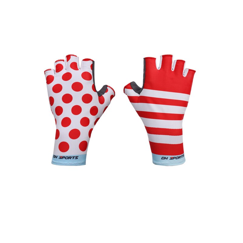 anti scontrino pad in gel Guanti Della Bicicletta Del gel pad Breve Mezze Dita Guanti Da Ciclismo Traspirante sport tutto'aria Aperta Uomo Donna MTB Bici guanti: Rosso / S