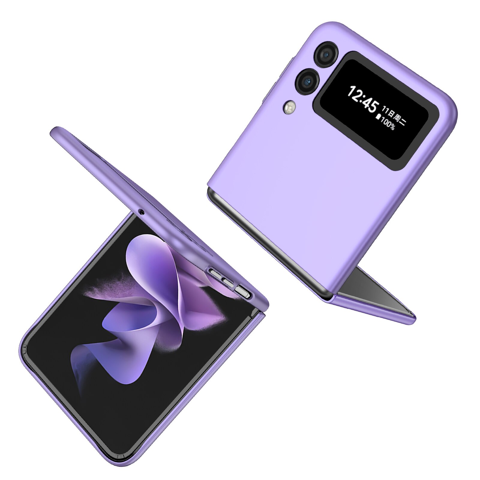 Funda con anillo antiarañazos para Samsung Galaxy Z Flip 3 5G Flip3, funda protectora antideslizante para Samsung Z Flip 3