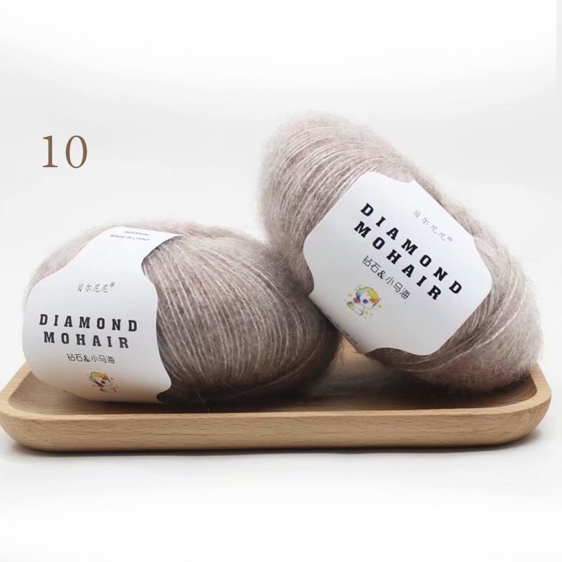 Wolle 260M/0,9MM Garn Baby Weichfaden Schal Schal Gestrickt Lot 1ply Häkeln 25g/Knäuel Mohair Kaschmir Seide Stricken