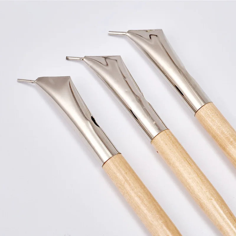 3Pcs Batik Tool Carve Kunstwerk Verf Pen Sculptuur Mes Craft Art Clay Sculpte Aardewerk Wax Gereedschap