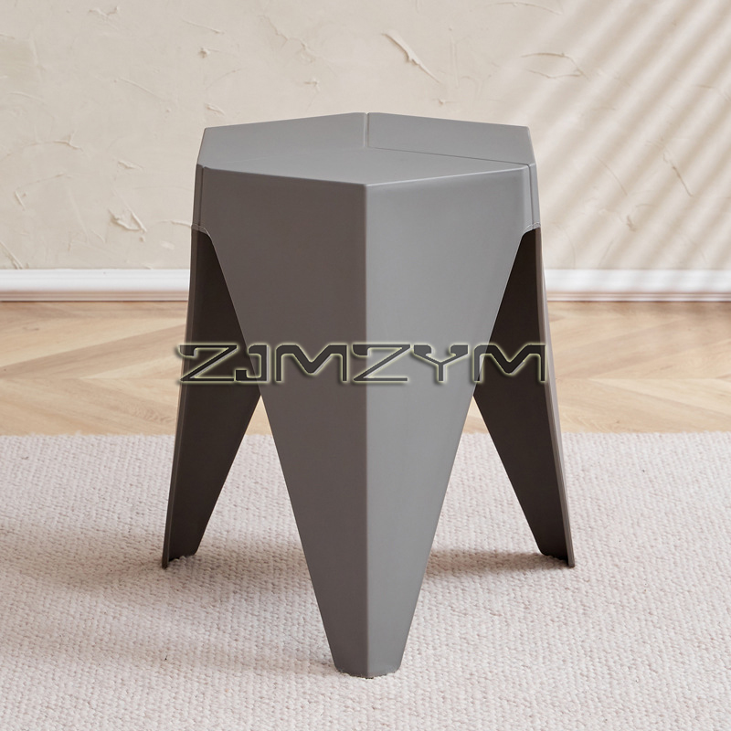 Repose-pieds de banc de remplacement de chaussure de style nordique, optique renforcée, petit tabouret en plastique, tabouret bas d'attente, maison: vert militaire