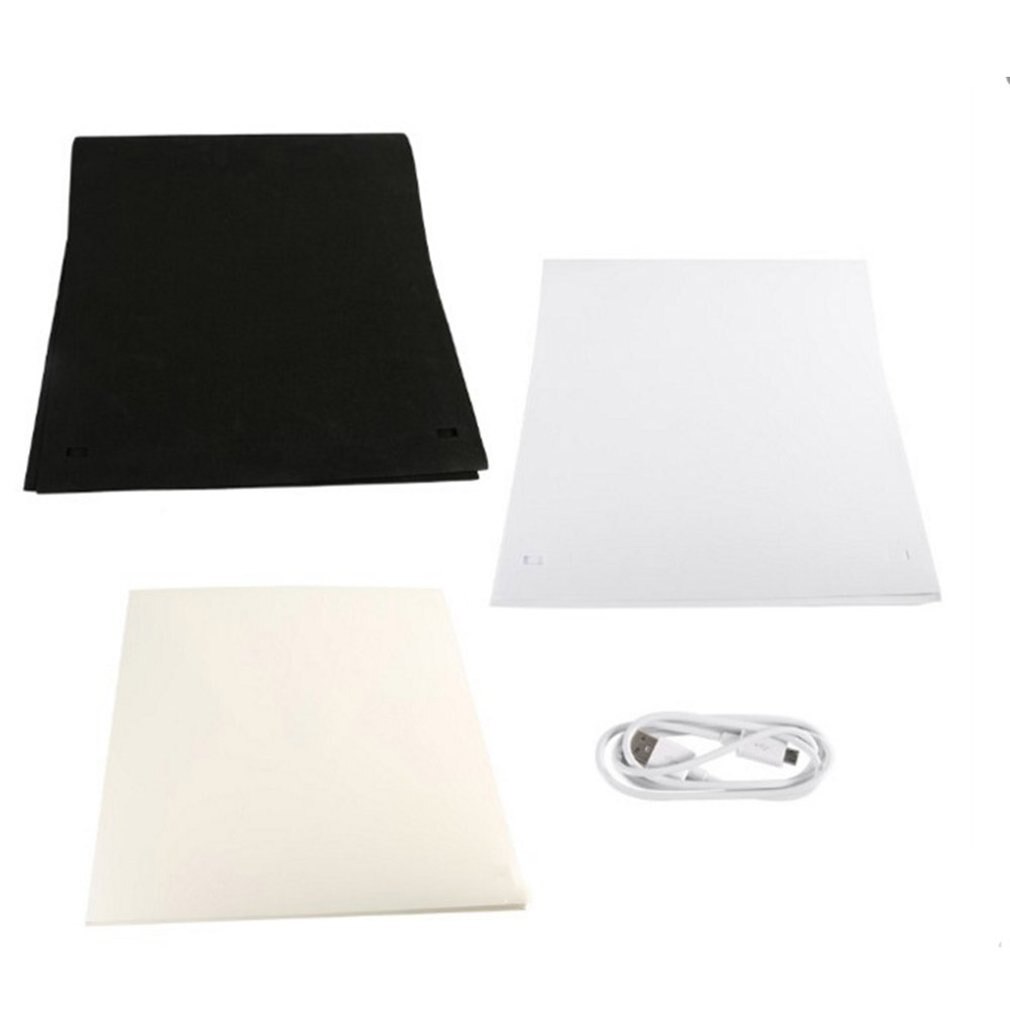 Mini Vouwen Lightbox Fotografie Foto Studio Softbox Led Light Soft Box Foto Achtergrond Kit Light Box Voor Dslr Camera