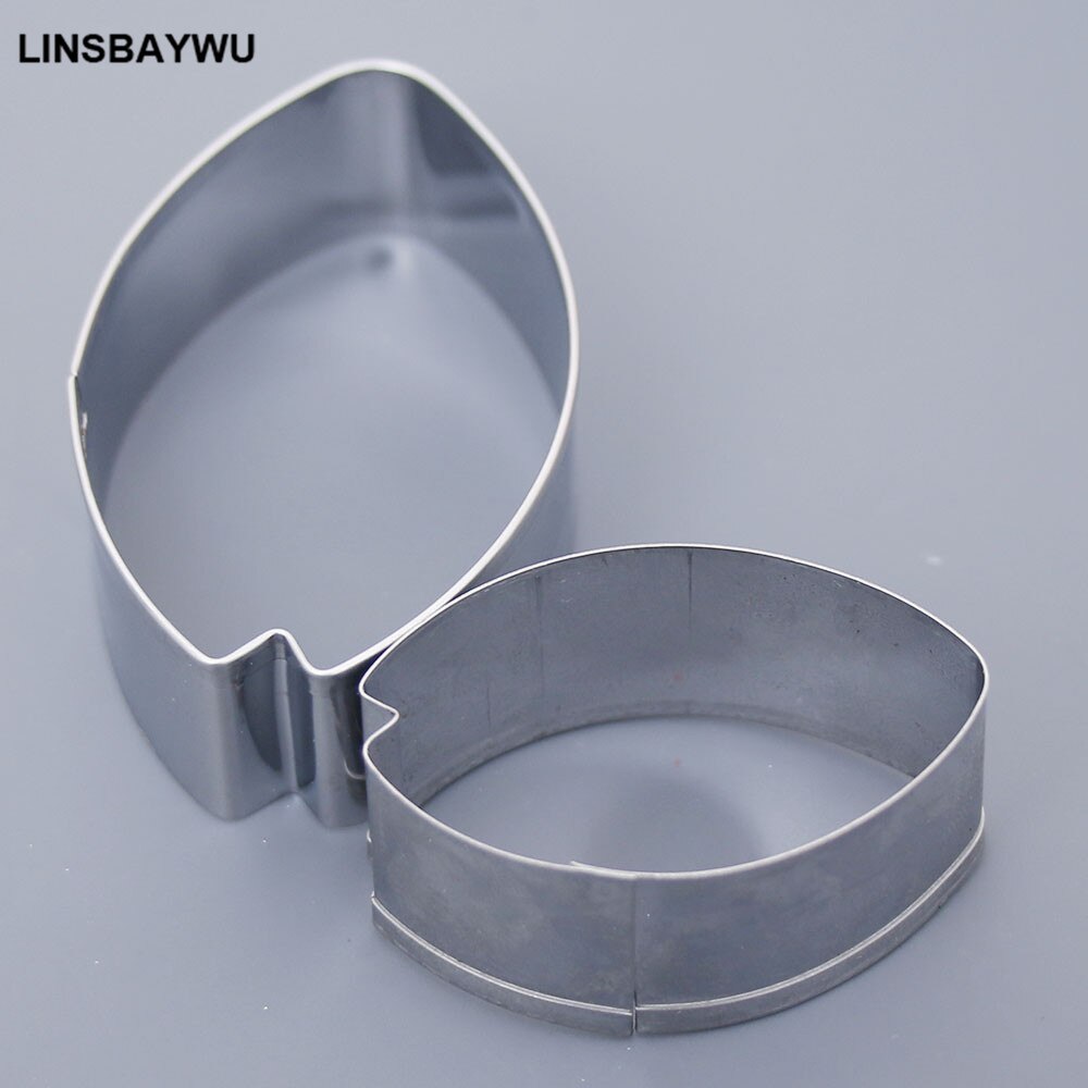 2 stks/set Rvs Tulip Cakevormen Clay Gum Cookie Cake Decorating Gereedschap Fondant Sugarcraft Bloem Cake Cutter Sets