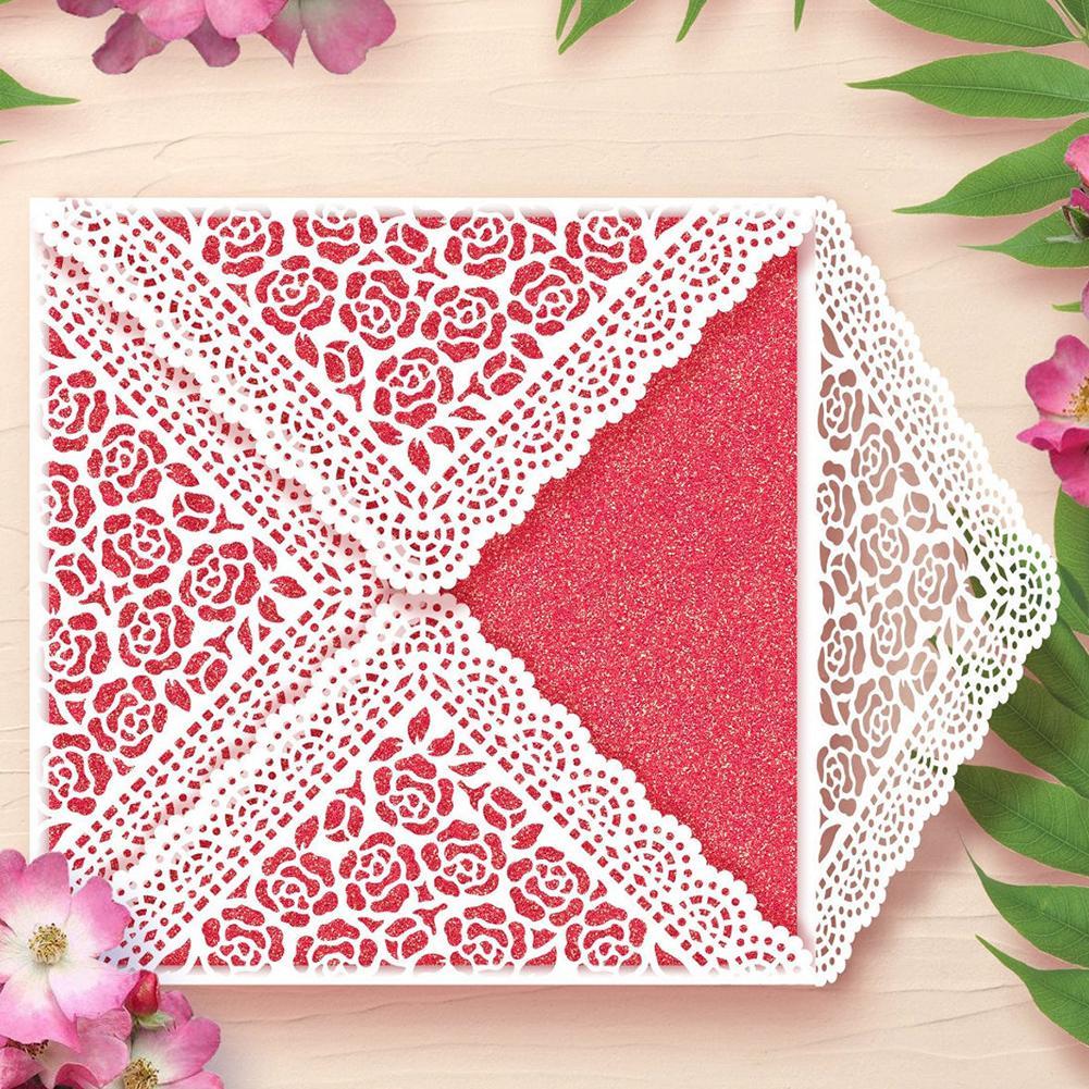 Lace Dies Cutting Die Scrapbooking Craft Metal Valentine's Decorative Paper Making Die Wedding Cut Cards Day For DIY Y6I8