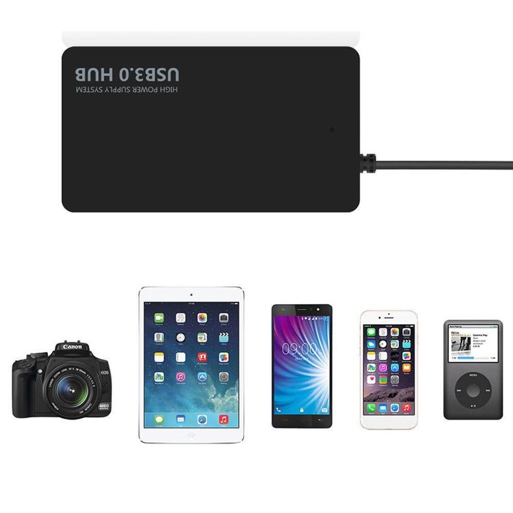 Ultradunne 4-- poorts usb 3.0- hub met hoge snelheidsindicatorlampje usb-hub voor laptopcomputer met meerdere apparaten