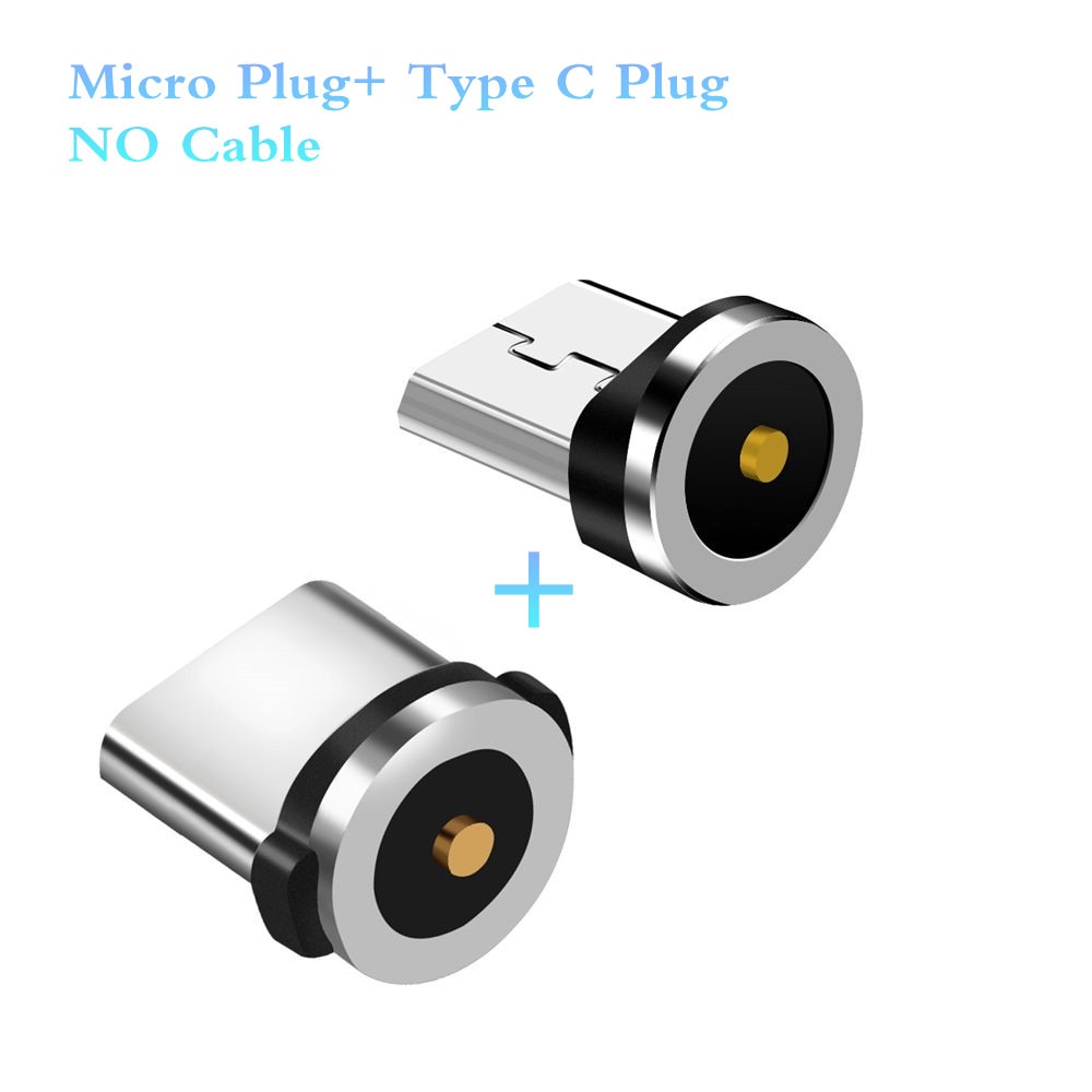 Magnetische Ladung Kabel Stecker Mikro USB Typ C 8 Stift beleuchtung Adapter USB Stecker (Nur Magnetische Stecker) für Runde kopf Magnetische Stecker