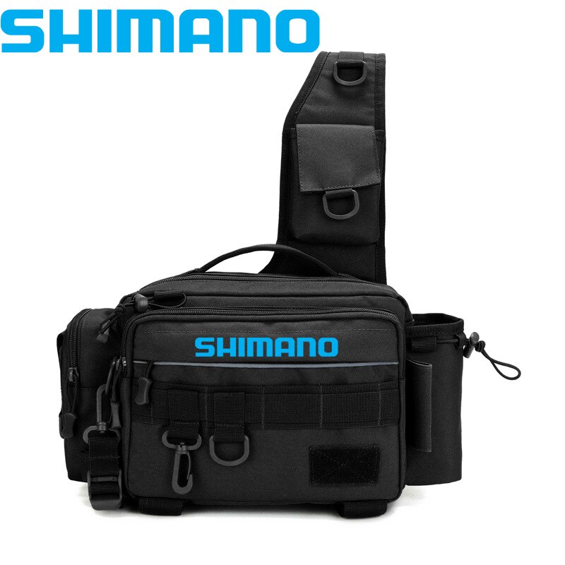 Shimano wielofunkcyjny torby na sprzęt wędkarski torba Crossbody na jedno ramię saszetka biodrowa przynęty na ryby pożytek bieg robić przechowywania torba wędkarska: 801