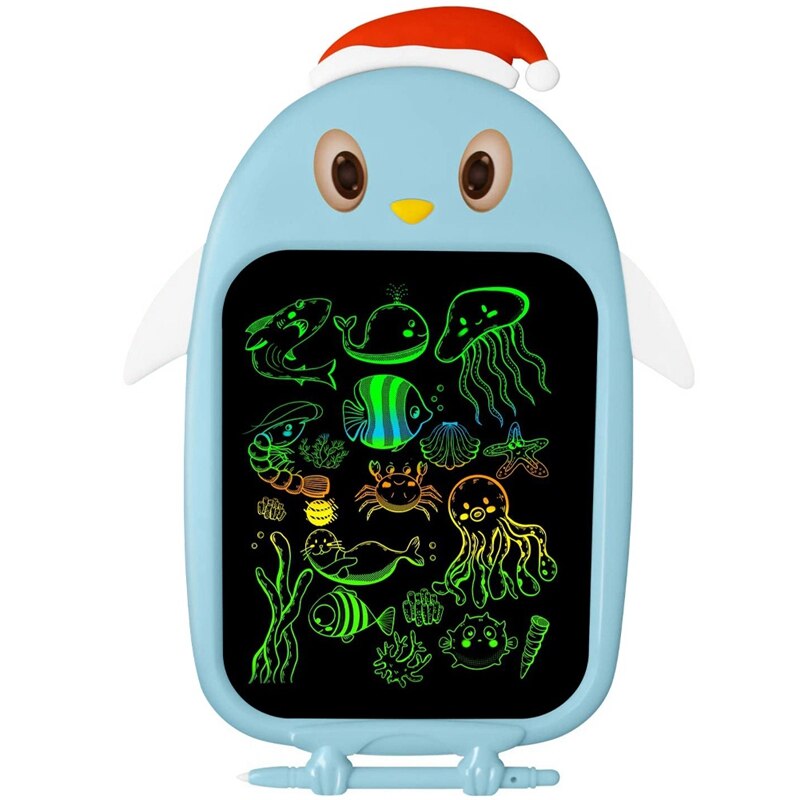 LCD Writing Tablet 8.5-Inch Colorful Doodle Board Drawing Tablet,Electronic Drawing Pad with Lock Function: Blue