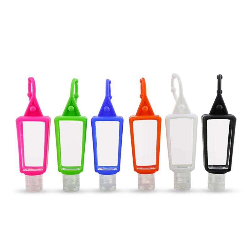 30ML Portable Cute Hangable Silicone Mini Hand Sanitizer No Clean Squeeze Empty Bottle Travel Safe Hand Gel Holder Split Bottles