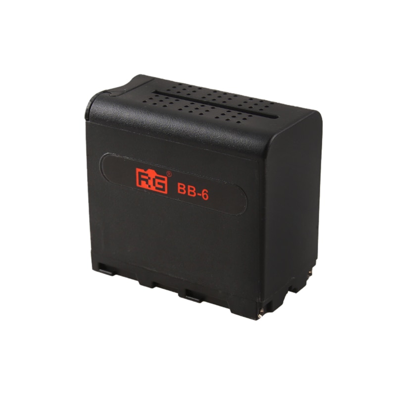 BB-6 6 stks AA Batterij Case Pack Batterij Houder Power als NP-F NP-970 Serie Batterij voor LED Video Light Panel /Monitor