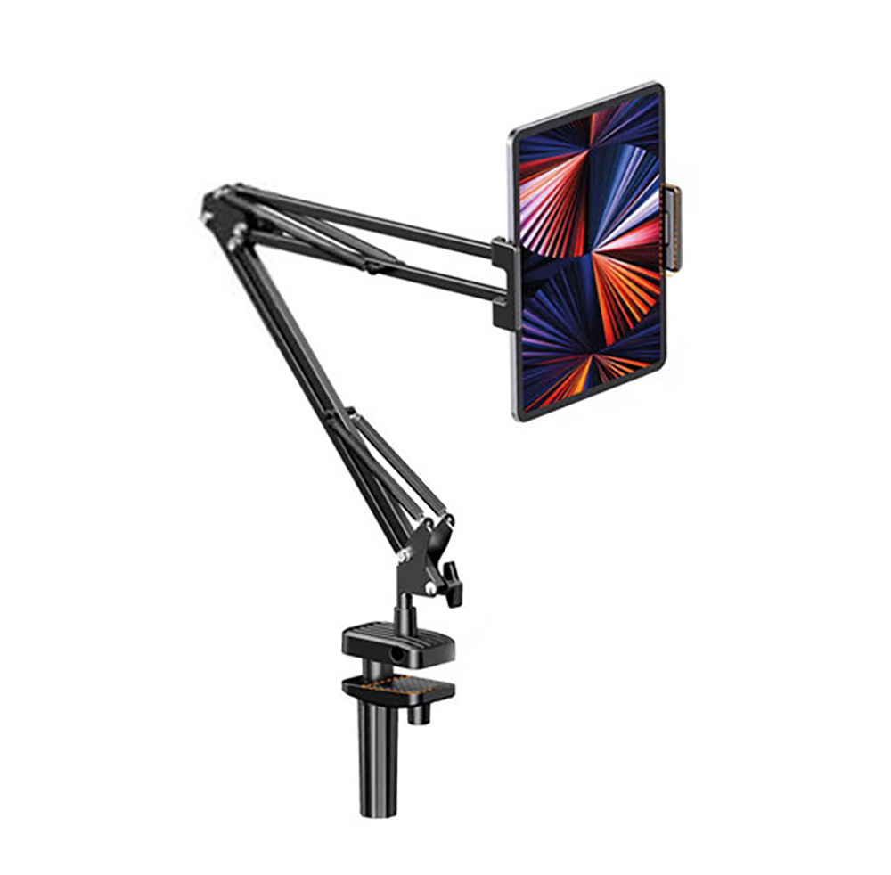 Tablet Stand Rotatable Phone Stand Long Arm Metal 180° Adjustable Holder For iPad Pro Mini Air Xiaomi Tablet Compatible 4-12.9: Default Title