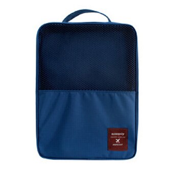 Neue Reise Wasser nachweisen unisex Reise Handtaschen Frauen Gepäck Reisen Tasche Falten Taschen Sortierung Kleidung Schuhe Lagerung Tasche: Marine Schuhe Tasche