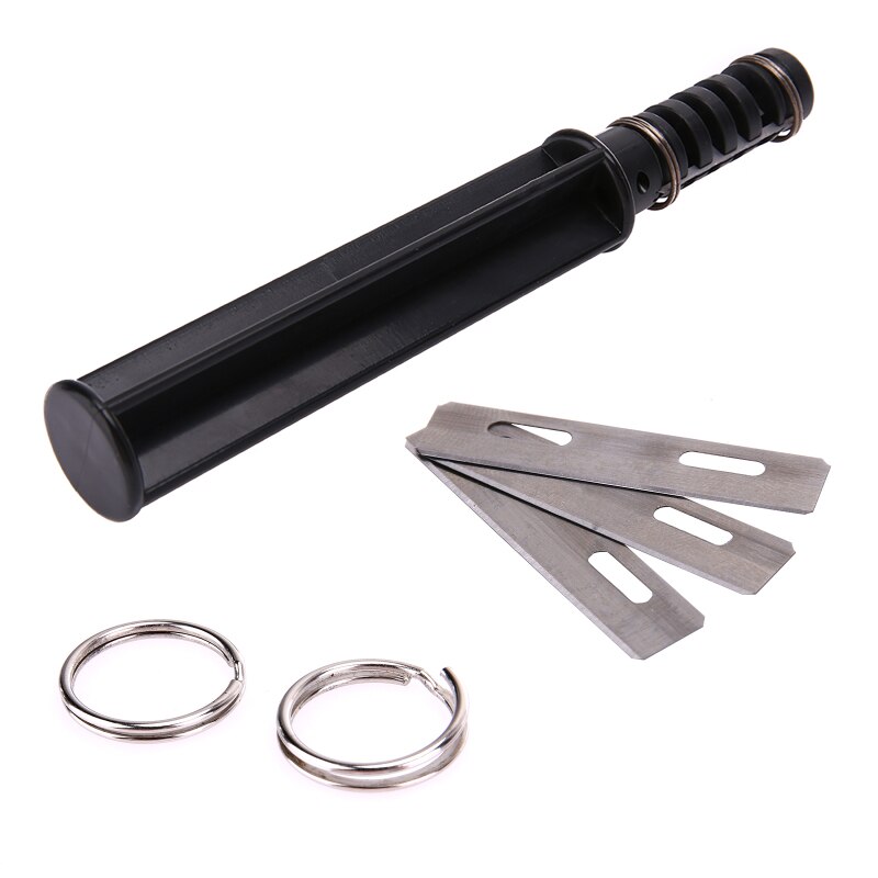 DIY Leather Cord Knife Hand Rotary Cutting Wire Cutter Leather Strip Strap Leathercraft Tools Cord Knife With 3 Blade