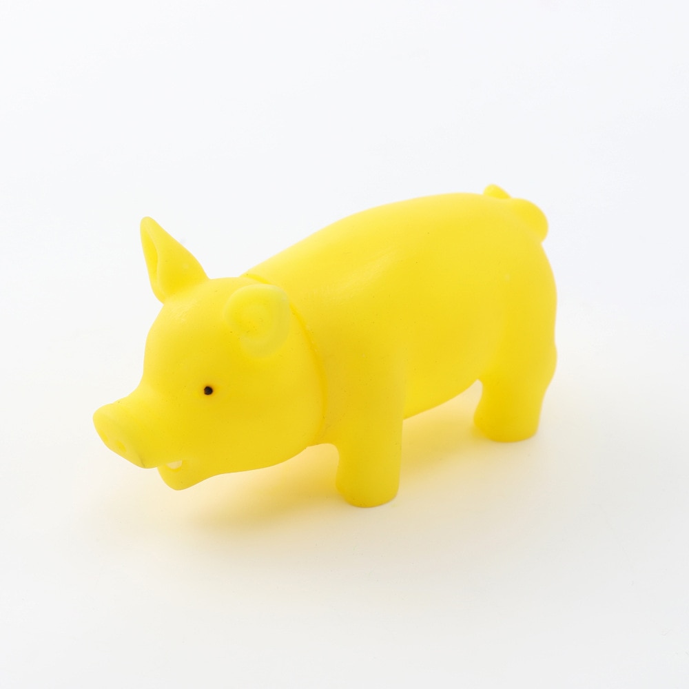 1 Uds. De bonitos juguetes de cerdo de goma para perros, juguetes de chirridos de mascotas, accesorios para mascotas, masticar perros, cuervos, atraer cachorros, productos para perros pequeños