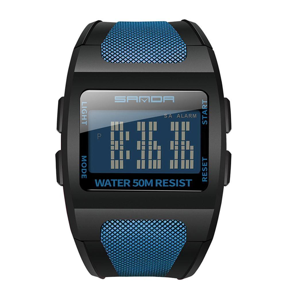 Horloges led cool horloge heren multifunctioneel brede wijzerplaat relogio digitaal elektronisch horloge reloj hombre