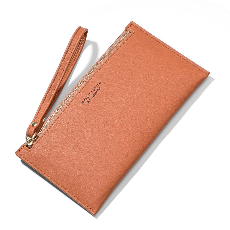 Colorful Wristband Women Long Wallet Simple Female Wallets Clutch Lady Purse Zipper Phone Pocket Card Holder Ladies Carteras
