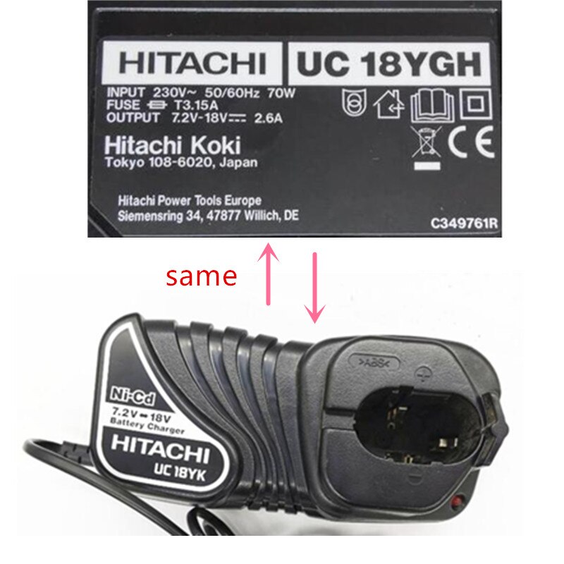 220-240V Lader UC18YK Voor Hitachi UC18YKL UC18YGH 7.2V 9.6V 12V 14.4V 18V EB7 EB9 EB12 EB14 EB18 BCC9 BCC12 BCC14 BCC18