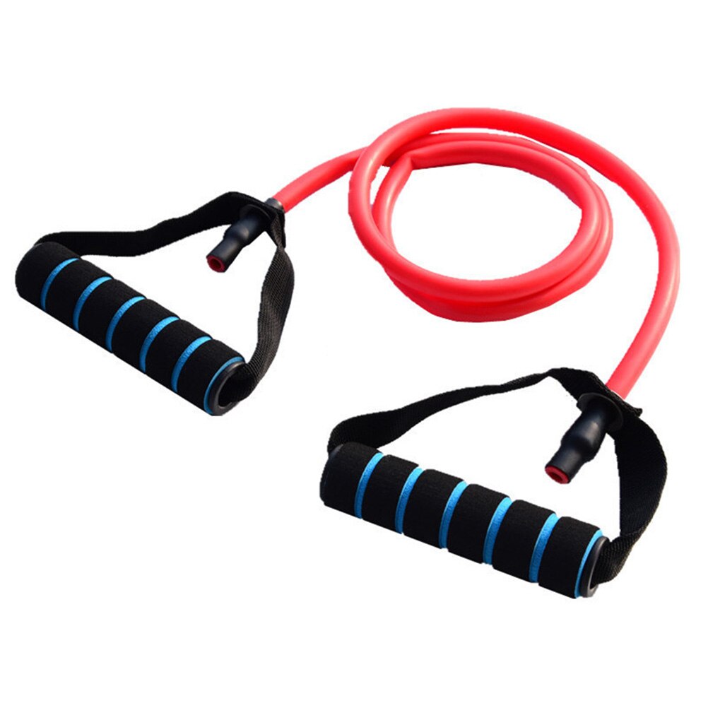 Trekkracht weerstandsband oefening elastische lus yoga fitness rekbanden pull up assist band voor afslanktraining: Rood