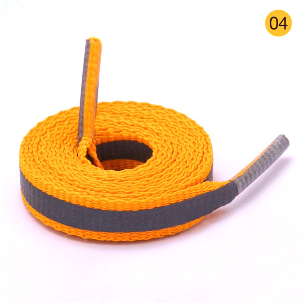 1 Paar Reflecterende Veters Veiligheid Lichtgevende Gloeiende Schoenveters Unisex Voor Sport Basketbal Canvas Schoenen 80 Cm 100 Cm 120cm: 04 / 120 CM
