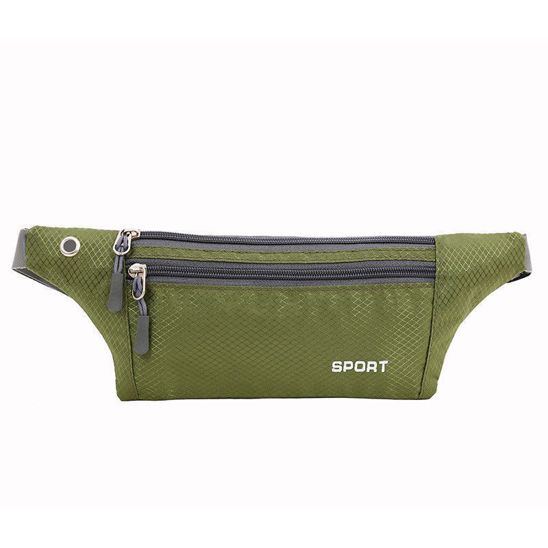 Brand Women Sports Running Belt Waist Pocket Bum Bags Cycling Jogging Travel Pack Wallet: Army Green