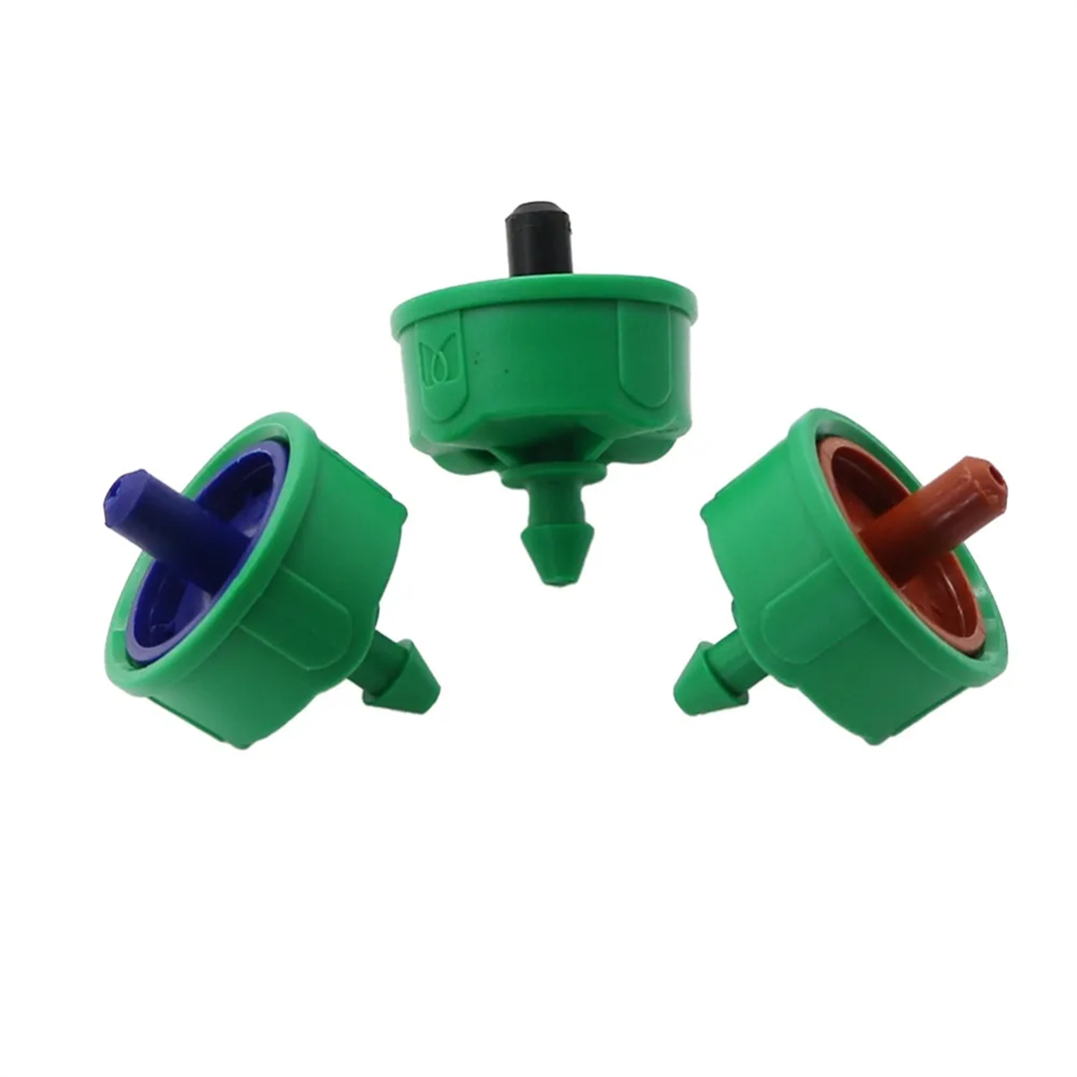 2/4/8 l/- fas droppfria tryckkompenserade droppkopplare 4/7mm slangars stabila flödesregulatorer trädgårdsbevattning tryckreglerande emittrar