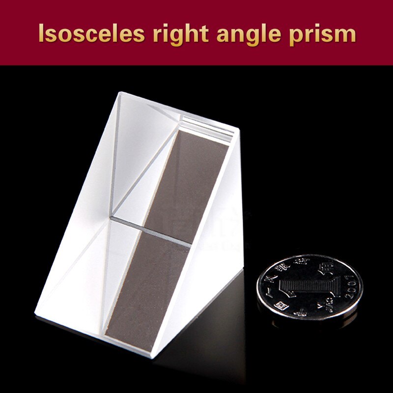 Isosceles Right Angle Tri Prism Optical Glass High Precision K9 Material Factory Direct Sales