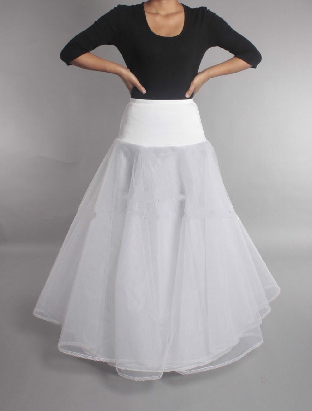 Regular Size / Plus Size A-line Wedding Dress Petticoat Crinoline Full Slip: White