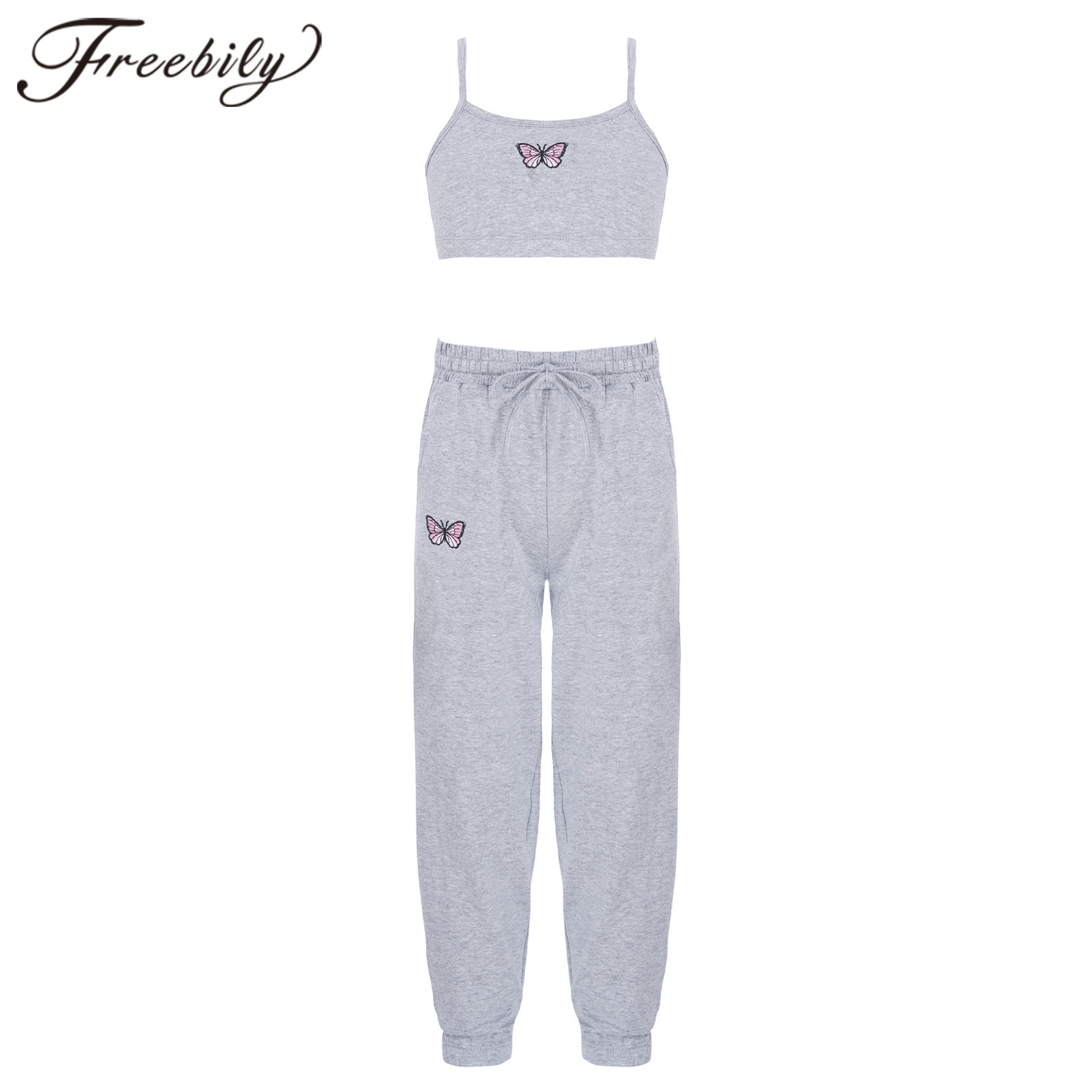 Girls Sport Wear Sleeveless Gym Suit Children's Tracksuit for Running Training Workout Yoga Set Kids Ballet Gymnastics Outfits