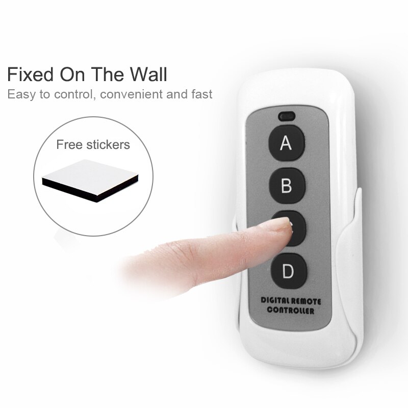 Roger Garage Door Remote Control 433mhz Clone Long Distance Roger H80 TX22 Remote Duplicator fixed on the wall