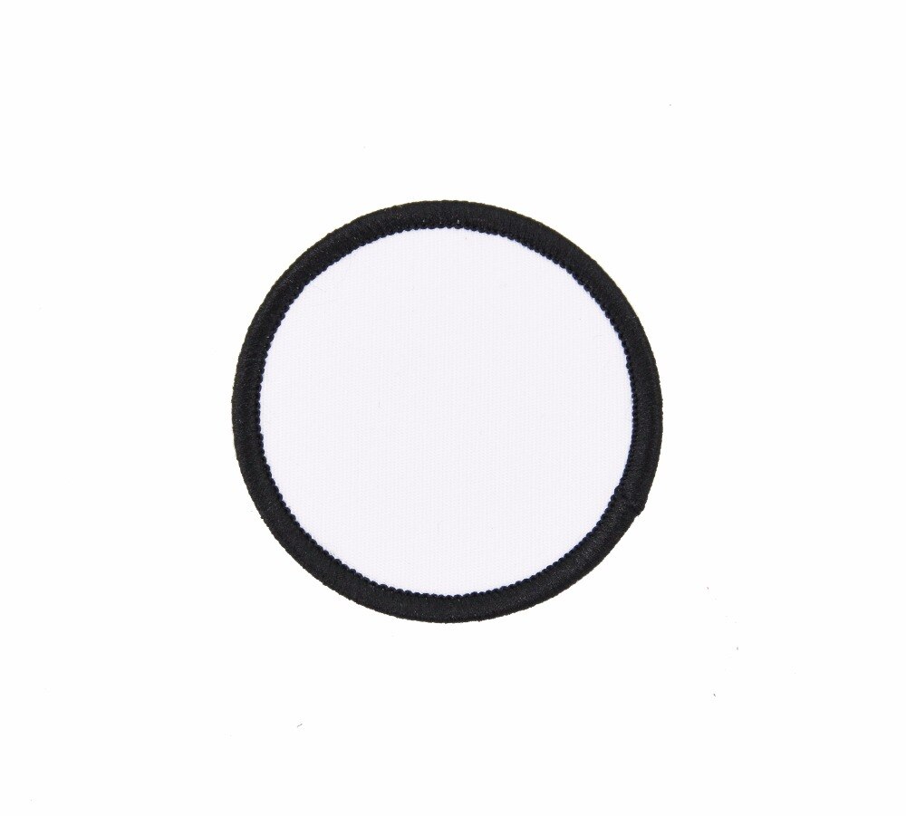 50 stk sublimering til varmepressemaskine overførsel diy blank badge broderet smelteklæber 3d badges armbånd stof badges