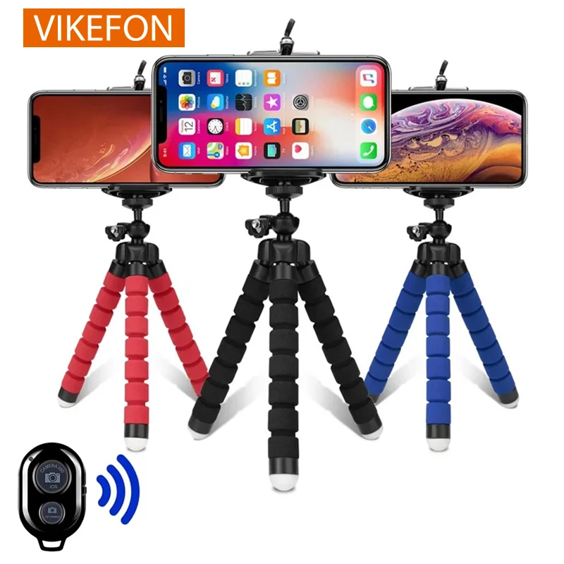 Statywy Statyw do telefonu Uchwyt do aparatu komórkowego Klip do smartfona Monopod Tripe Stand Octopus Mini statyw Stativ do telefonu