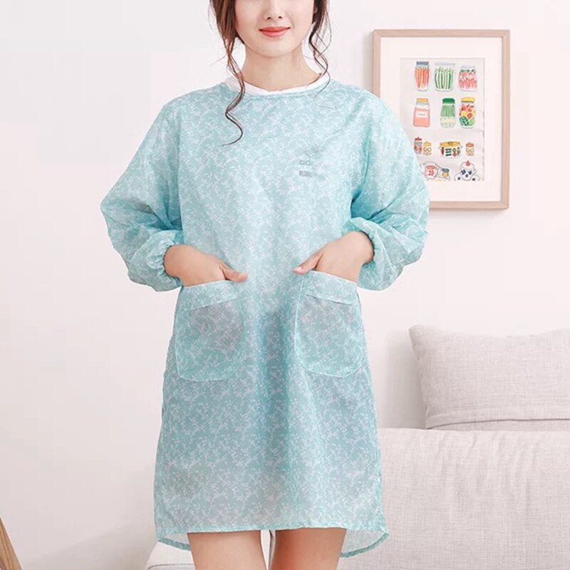 Tablier de cuisine étanche pour femmes, accessoire de cuisine propre et tendance, pour la cuisson au Restaurant: green